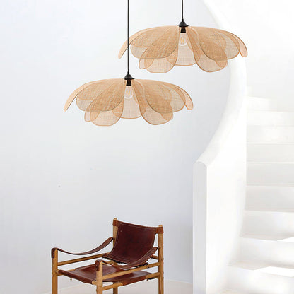 Hanglamp van duurzaam riet – NaturelChic design-light decor-De Bazelaar