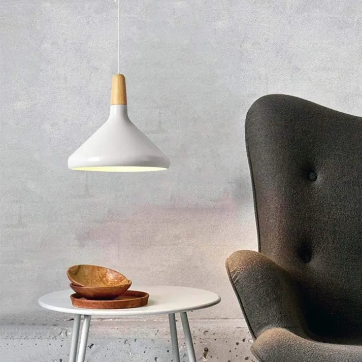 Conische Metalen Hanglamp Macaron - Minimalistisch en Stijlvol Description:-light decor-De Bazelaar