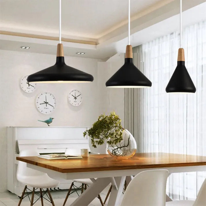 Conische Metalen Hanglamp Macaron - Minimalistisch en Stijlvol Description:-light decor-De Bazelaar
