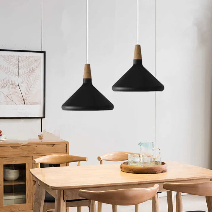Conische Metalen Hanglamp Macaron - Minimalistisch en Stijlvol Description:-light decor-De Bazelaar