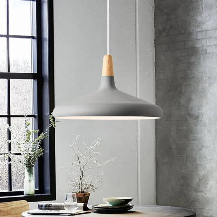 Conische Metalen Hanglamp Macaron - Minimalistisch en Stijlvol Description:-light decor-De Bazelaar
