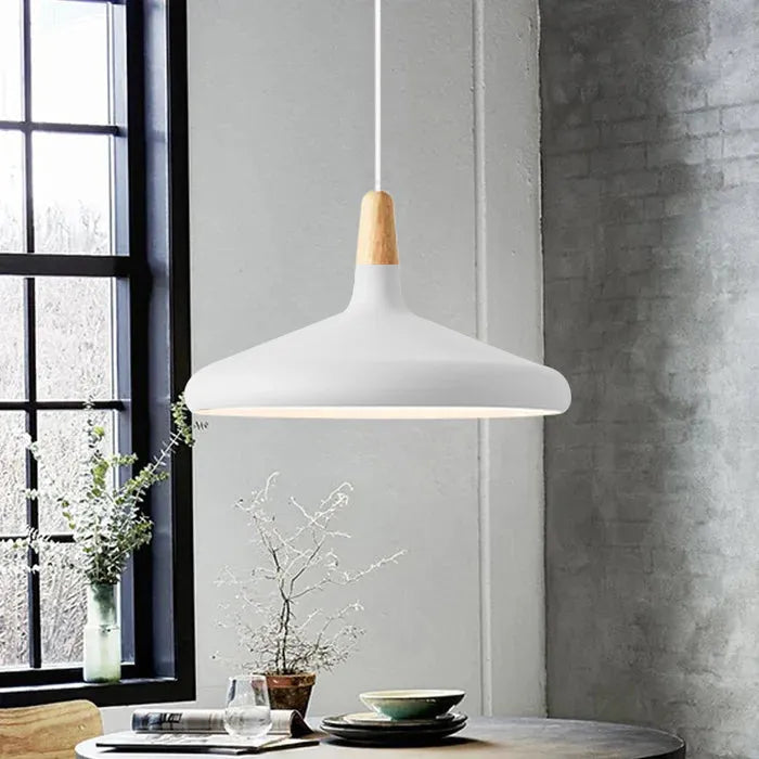 Conische Metalen Hanglamp Macaron - Minimalistisch en Stijlvol Description:-light decor-De Bazelaar