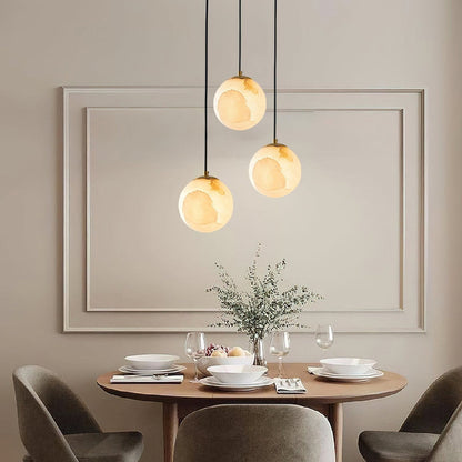 Luxe Albasten Hanglamp - Elegantie en Sfeervolle Verlichting