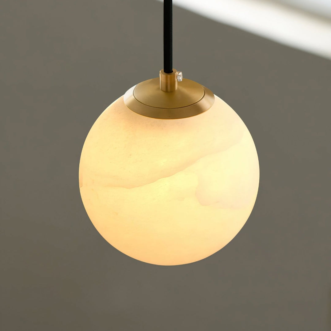 Luxe Albasten Hanglamp - Elegantie en Sfeervolle Verlichting