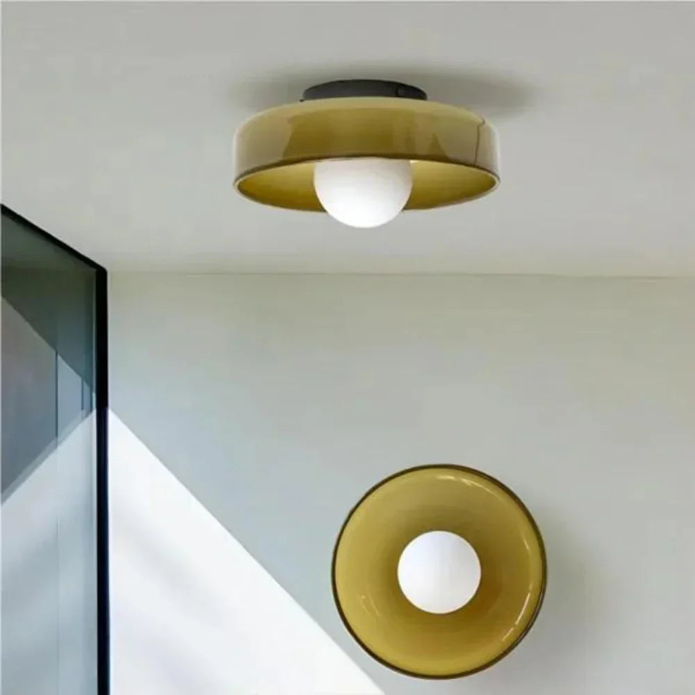 Olive Disc Wandlamp – Modern en Elegant Design-light decor-De Bazelaar