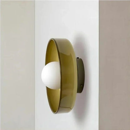 Olive Disc Wandlamp – Modern en Elegant Design-light decor-De Bazelaar