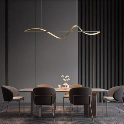 LED Hanglamp Elegant Zwart/Goud – Stijlvolle en Dimbare Verlichting-Lamps-De Bazelaar