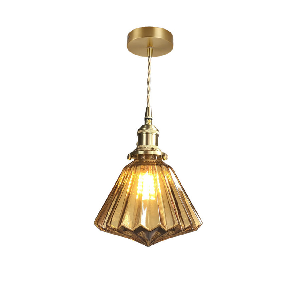 Moderne glazen diamant hanglamp-light decor-De Bazelaar