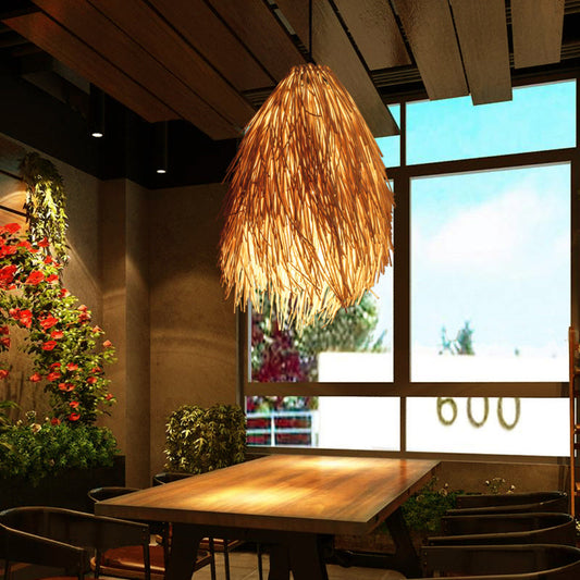 BambooLuxe Hanglamp - Natuurlijke Rotan Sfeer voor Elk Interieur