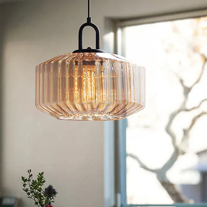 Retro Glazen Hanglamp in Nordic Loft-Stijl-light decor-De Bazelaar