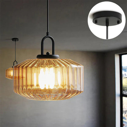 Retro Glazen Hanglamp in Nordic Loft-Stijl-light decor-De Bazelaar
