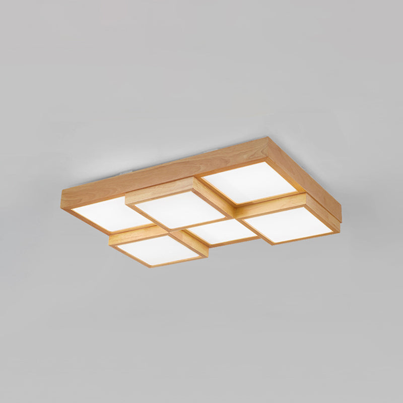 NatureLuxe Houten Plafondlamp - Sfeervol en Modern-light decor-De Bazelaar