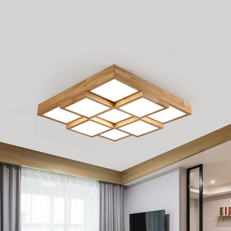 NatureLuxe Houten Plafondlamp - Sfeervol en Modern-light decor-De Bazelaar