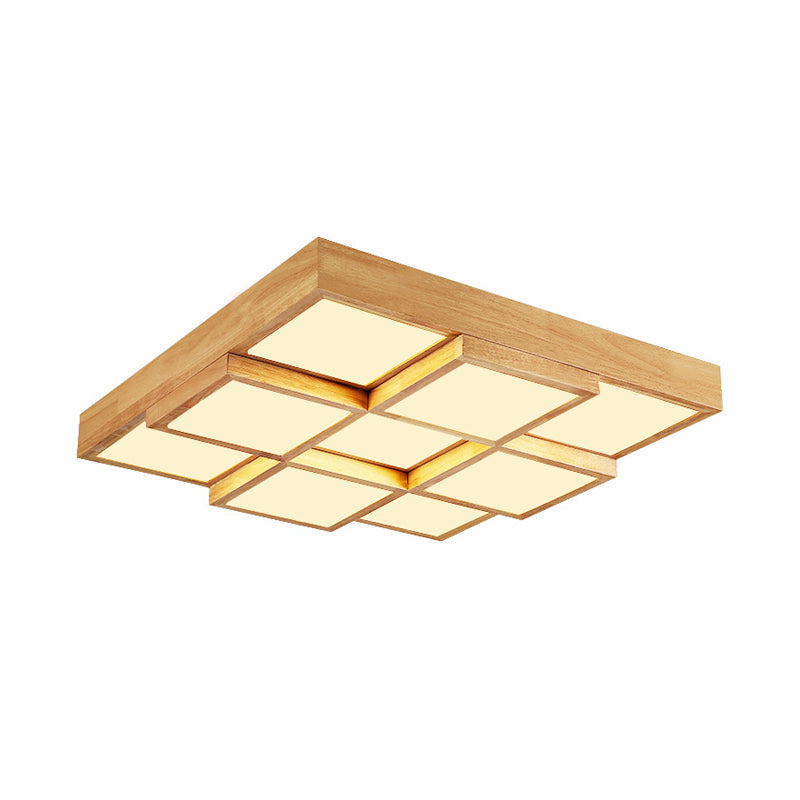 NatureLuxe Houten Plafondlamp - Sfeervol en Modern-light decor-De Bazelaar
