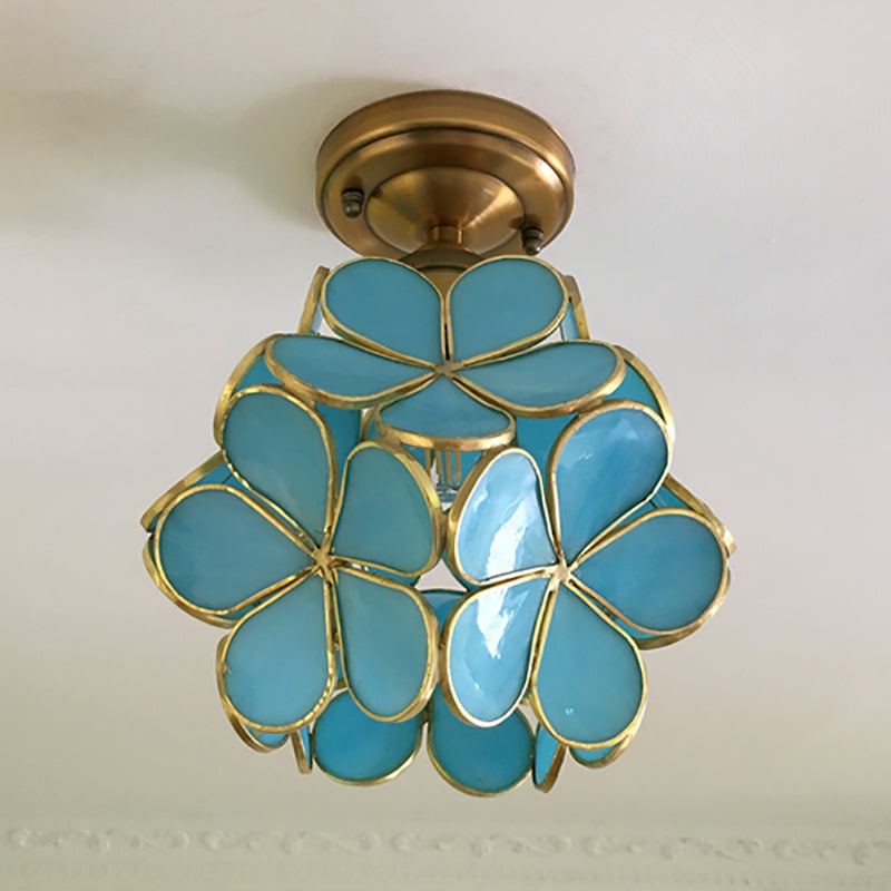 Elegante Plafondlamp met Bloemmotief-light decor-De Bazelaar