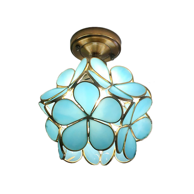 Elegante Plafondlamp met Bloemmotief-light decor-De Bazelaar