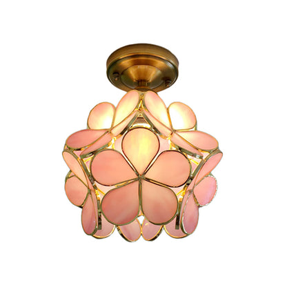Elegante Plafondlamp met Bloemmotief-light decor-De Bazelaar