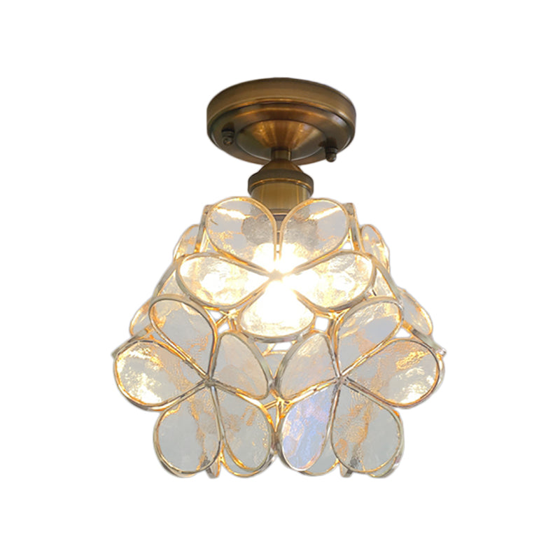 Elegante Plafondlamp met Bloemmotief-light decor-De Bazelaar