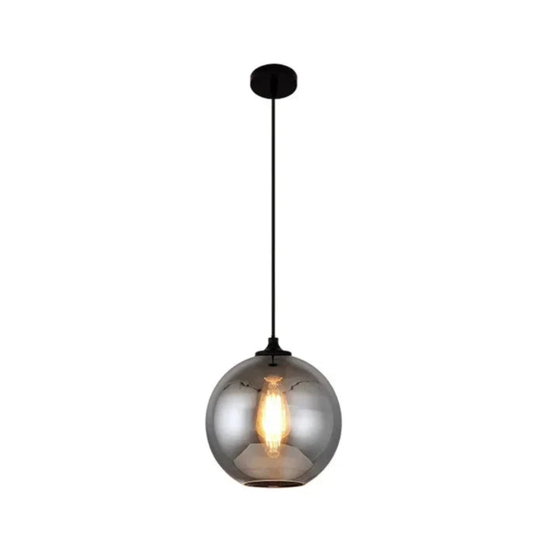 Nordic Loft Hanglamp - Stijlvolle Grijze Glazen Lampenkap