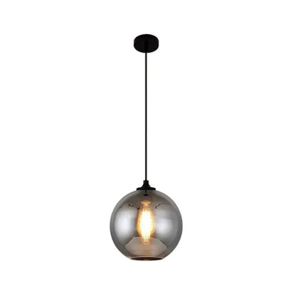 Nordic Loft Hanglamp - Stijlvolle Grijze Glazen Lampenkap