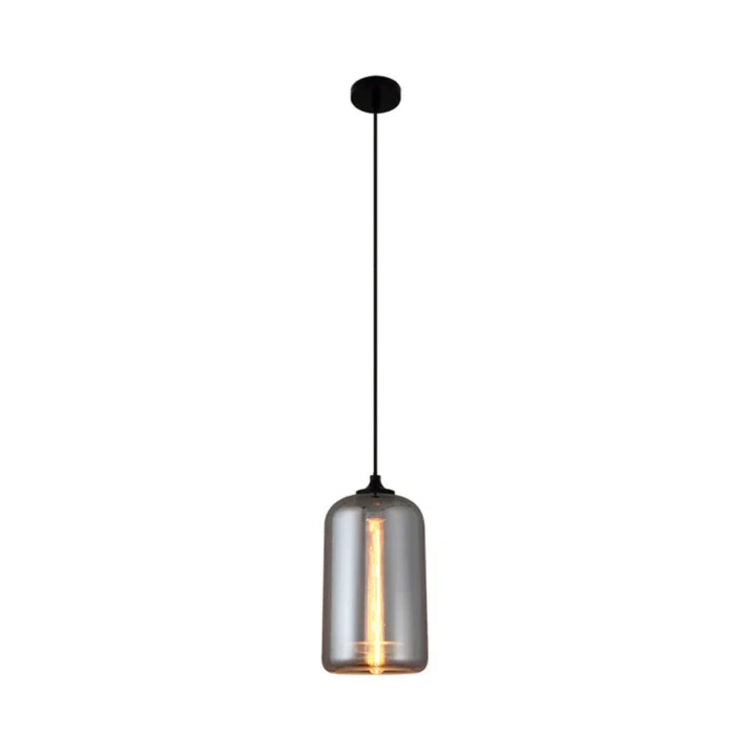 Nordic Loft Hanglamp - Stijlvolle Grijze Glazen Lampenkap