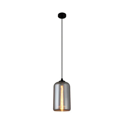 Nordic Loft Hanglamp - Stijlvolle Grijze Glazen Lampenkap