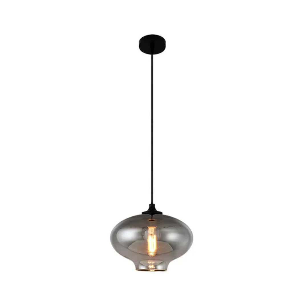 Nordic Loft Hanglamp - Stijlvolle Grijze Glazen Lampenkap