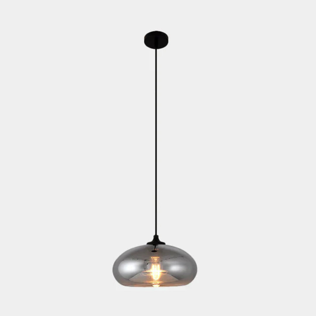 Nordic Loft Hanglamp - Stijlvolle Grijze Glazen Lampenkap