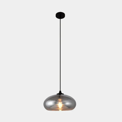 Nordic Loft Hanglamp - Stijlvolle Grijze Glazen Lampenkap