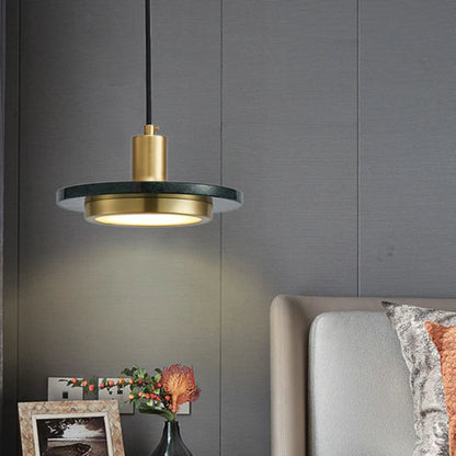 Elegante Moderne Hanglamp met Marmeren Afwerking-light decor-De Bazelaar