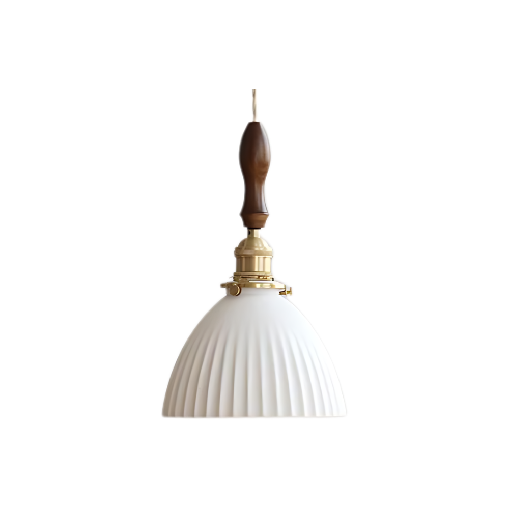 Vintage Keramische Hanglamp - The White Glow-light decor-De Bazelaar