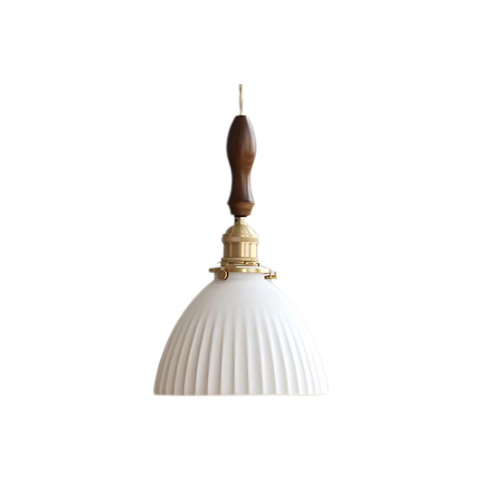 Vintage Keramische Hanglamp - The White Glow-light decor-De Bazelaar