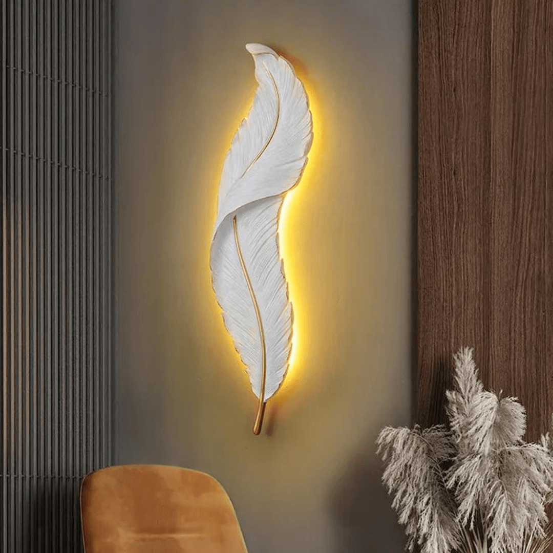 FeatherGlow Wandlamp - Moderne verfijning-Wall lamps-De Bazelaar