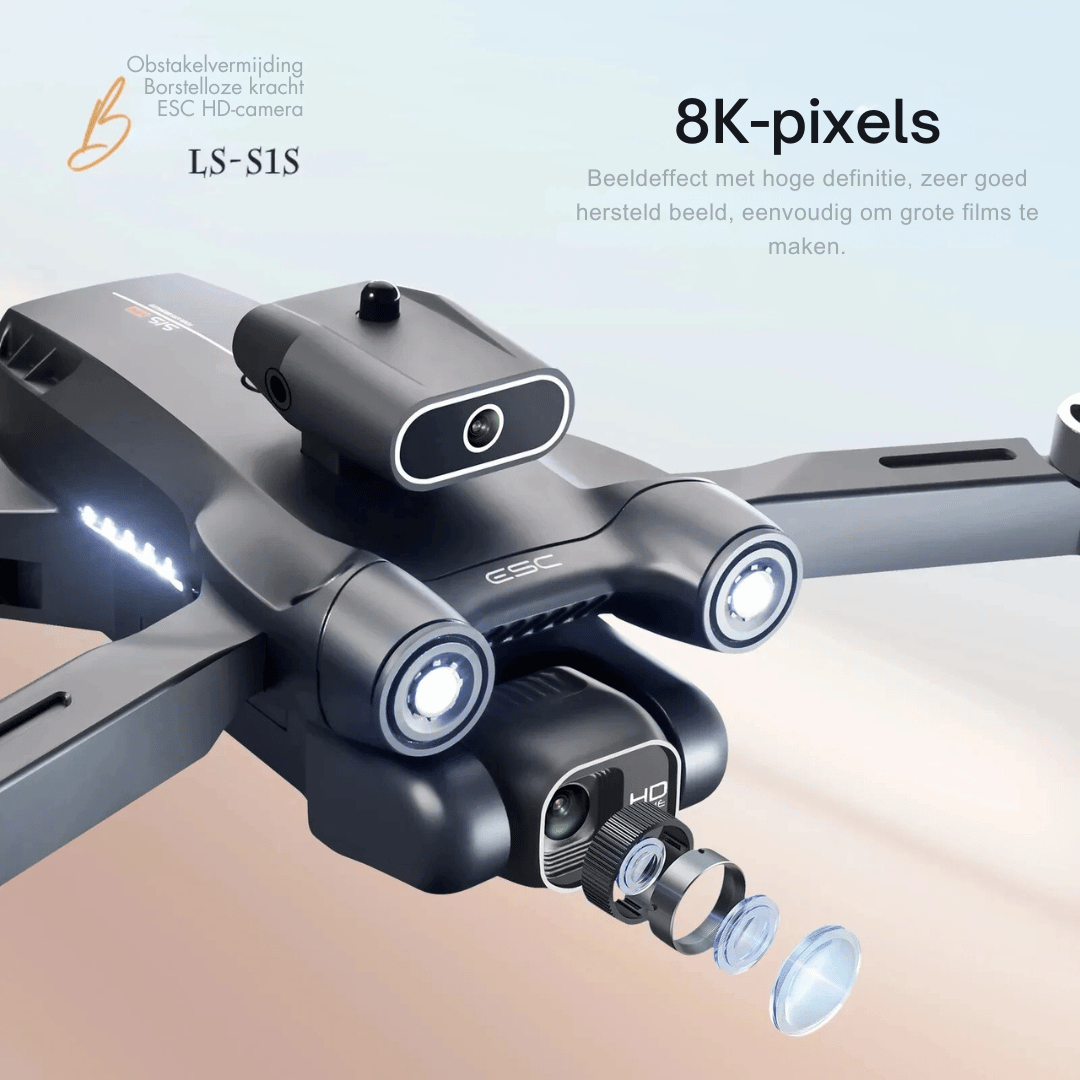 S1S Mini Drone - 8K Camera - Opvouwbare - Obstakelvermijding