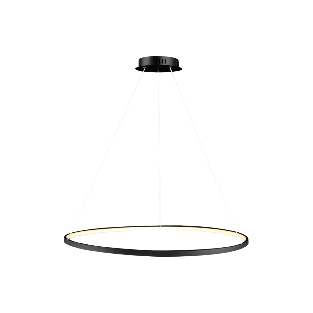 Elegante Cirkelformaat Hanglamp met Dimbare LED-light decor-De Bazelaar