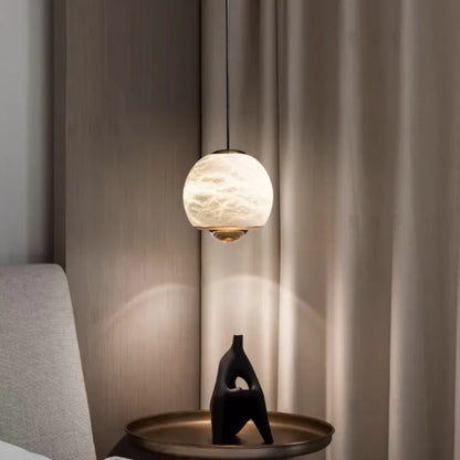 Luxe Marmeren Hanglamp met Albast-light decor-De Bazelaar