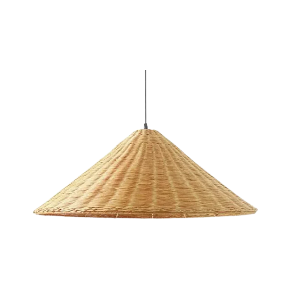 Vintage Rieten Hanglamp - Ambachtelijke Elegantie-light decor-De Bazelaar