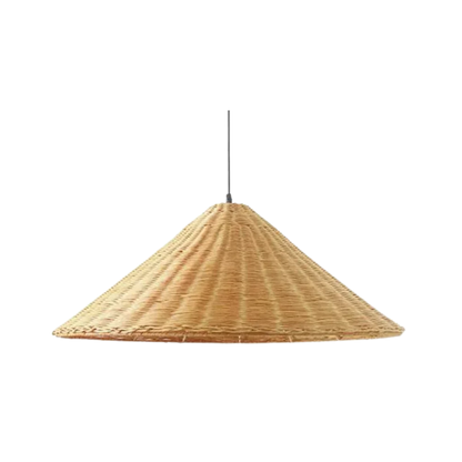 Vintage Rieten Hanglamp - Ambachtelijke Elegantie-light decor-De Bazelaar