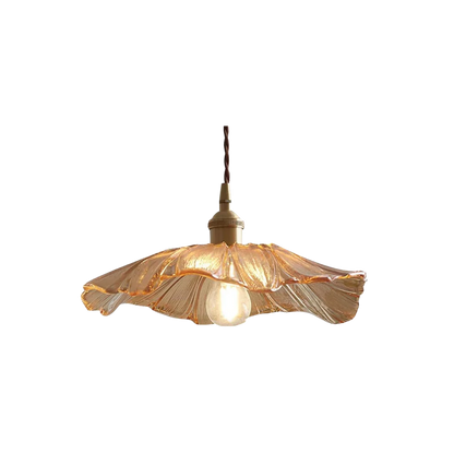 Vintage Lotus Glazen Hanglamp-light decor-De Bazelaar