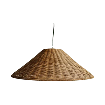 Vintage Rieten Hanglamp - Ambachtelijke Elegantie-light decor-De Bazelaar