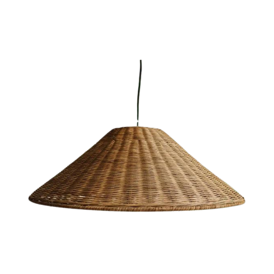 Vintage Rieten Hanglamp - Ambachtelijke Elegantie-light decor-De Bazelaar