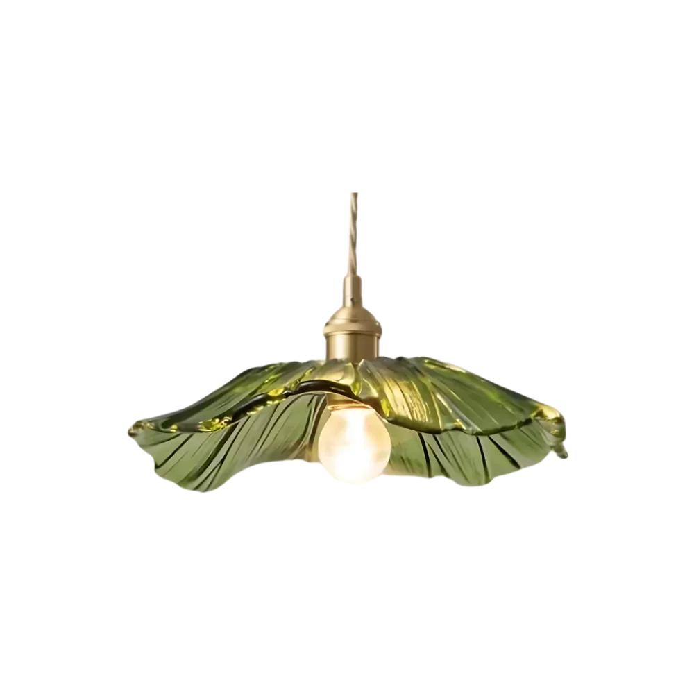 Vintage Lotus Glazen Hanglamp-light decor-De Bazelaar