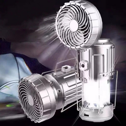 Campinglampe mit Ventilator