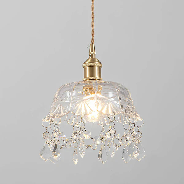 Retro Europese Glazen Hanglamp – Elegant en Tijdloos-light decor-De Bazelaar
