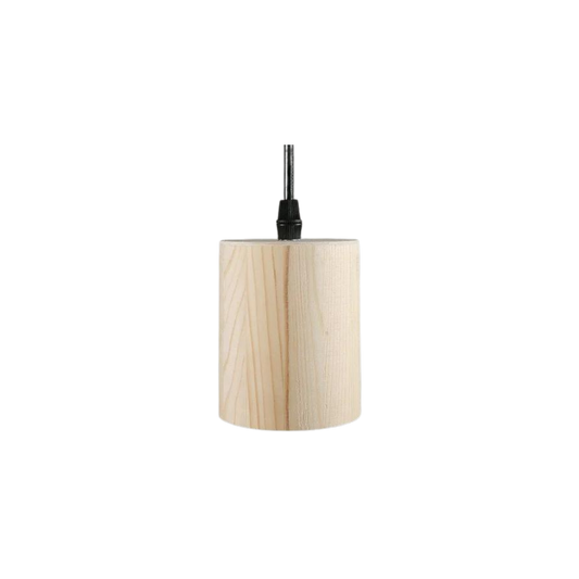 Elegante Houten Cilinder Hanglamp-light decor-De Bazelaar