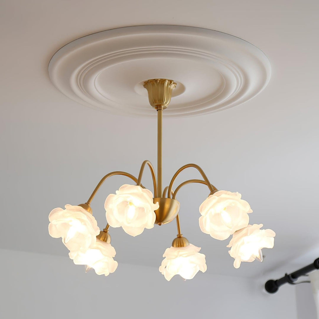 Suspensie Rozen Kroonluchter - Verstelbaar en Elegant-light decor-De Bazelaar