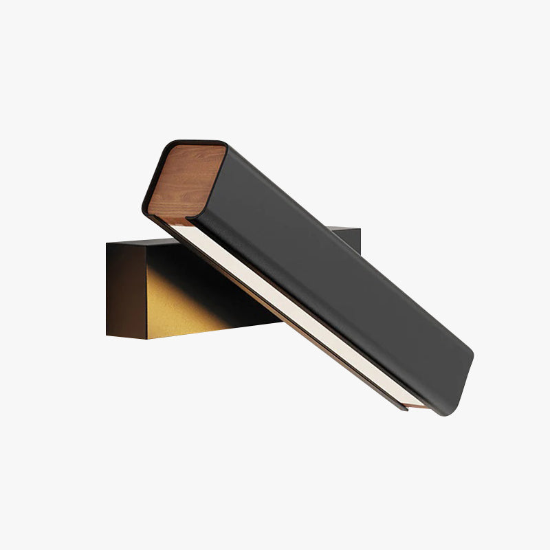 Moderne LED Wandlamp van Hout en Metaal-light decor-De Bazelaar