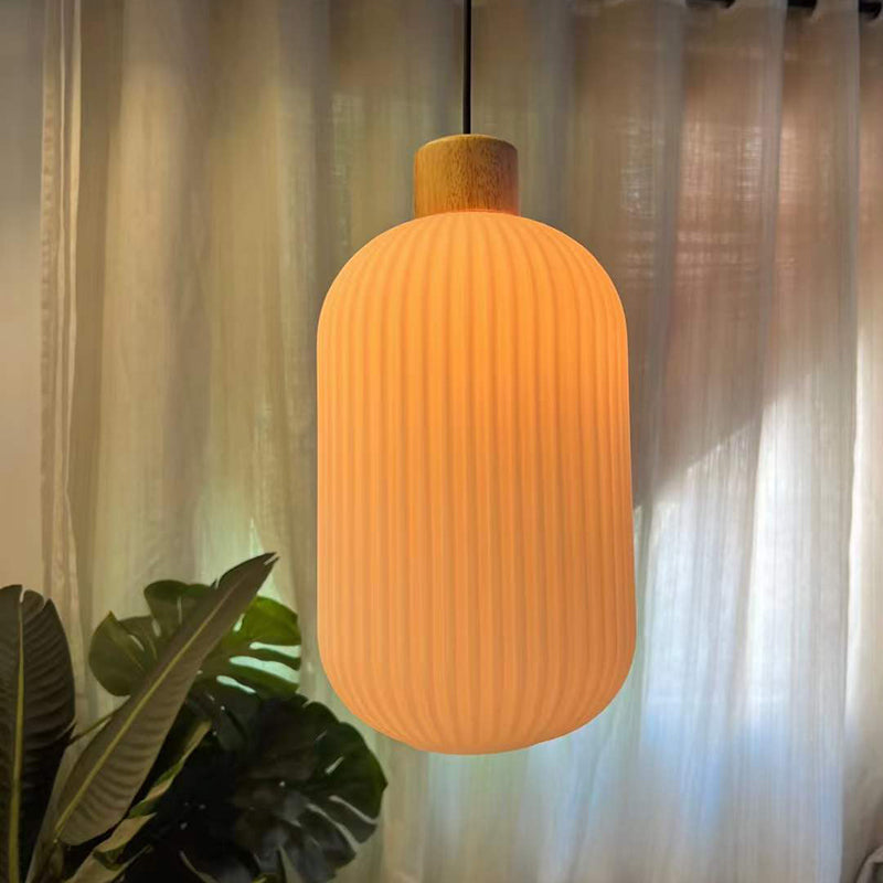 Vintage Houten LED Hanglamp – Warmte en Stijl voor Elk Interieur-lamp-De Bazelaar