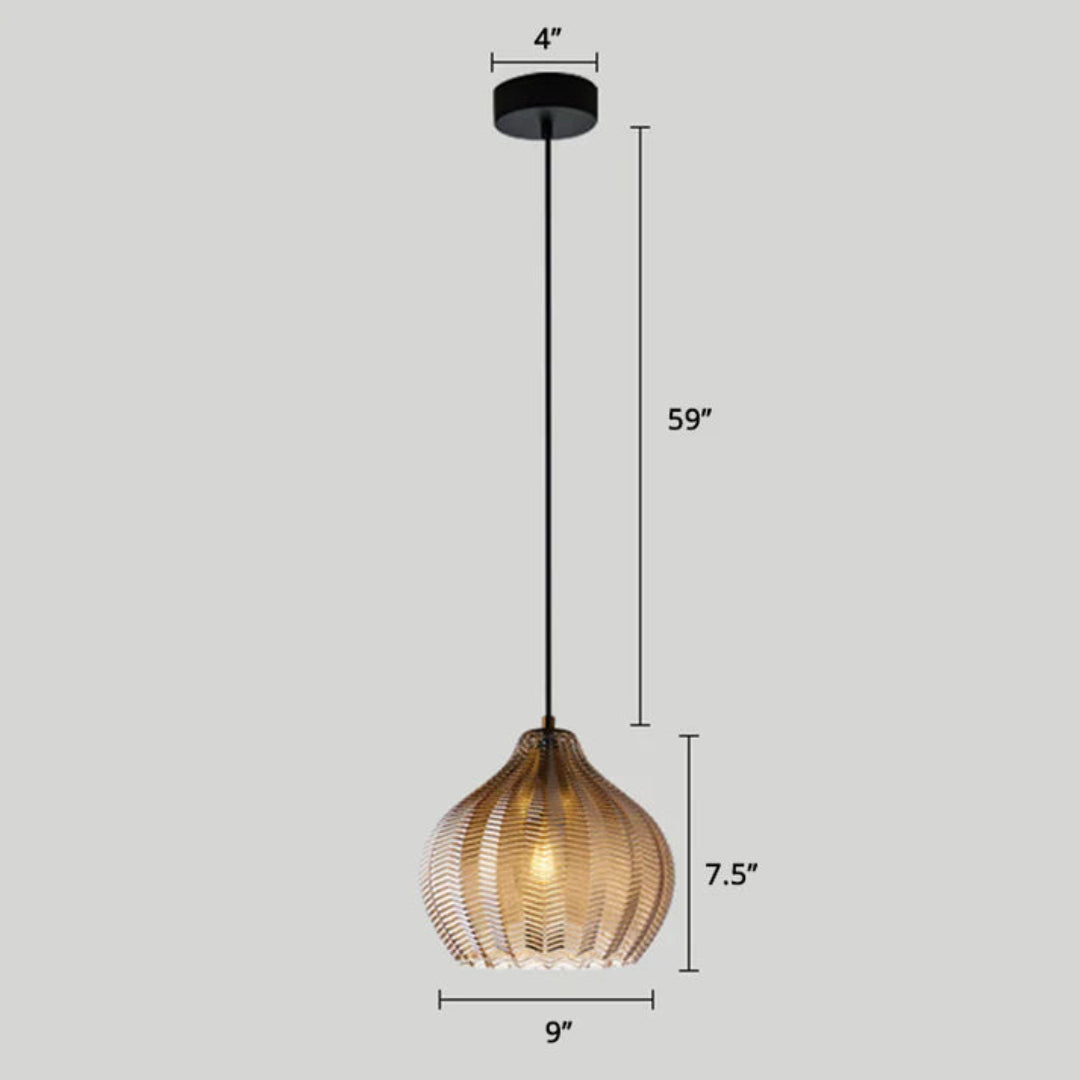 Golvende Glazen Hanglamp in Nordic Stijl – Elegant en Modern Design