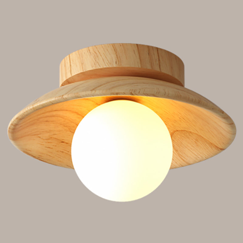 NatureGlow Houten Plafondlamp - Elegant en Milieuvriendelijk-light decor-De Bazelaar